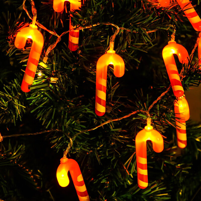 LED cadena de luz navideña Santa atmósfera navideña luces de color árbol de Navidad exterior impermeable luces decorativas atenuables