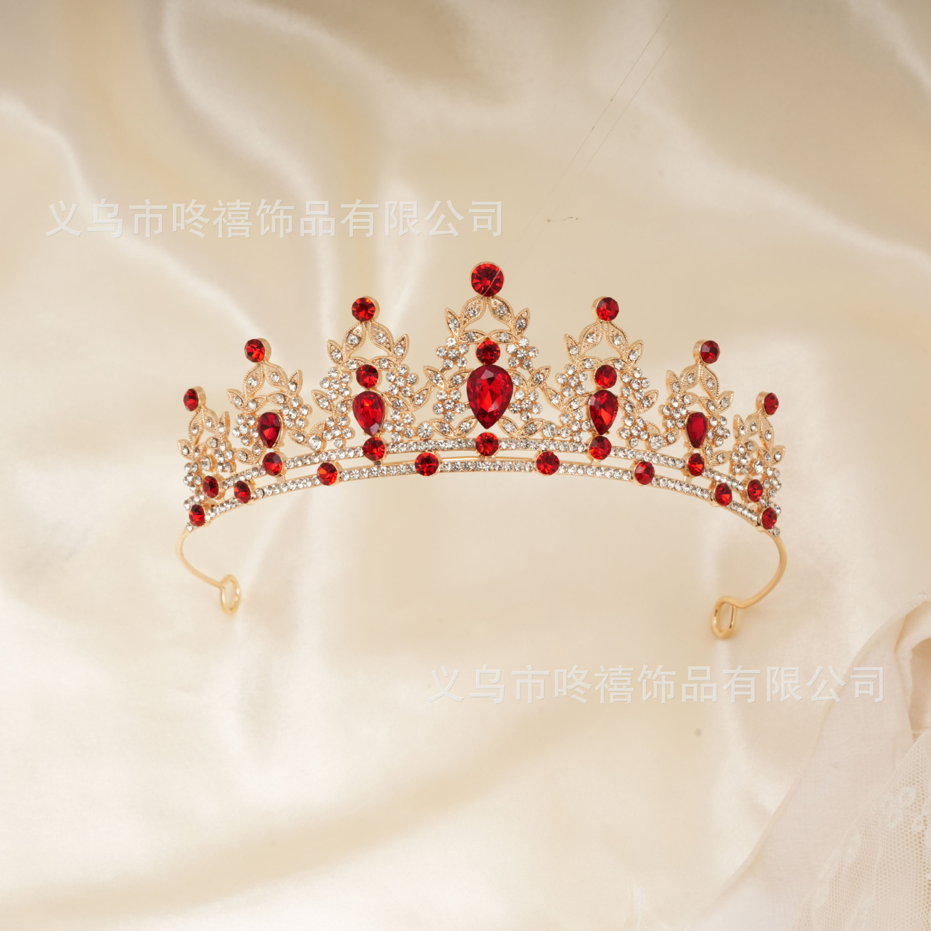欧美婚礼发饰皇冠宫廷复古婚纱头饰写真发箍巴洛克水晶新娘公主