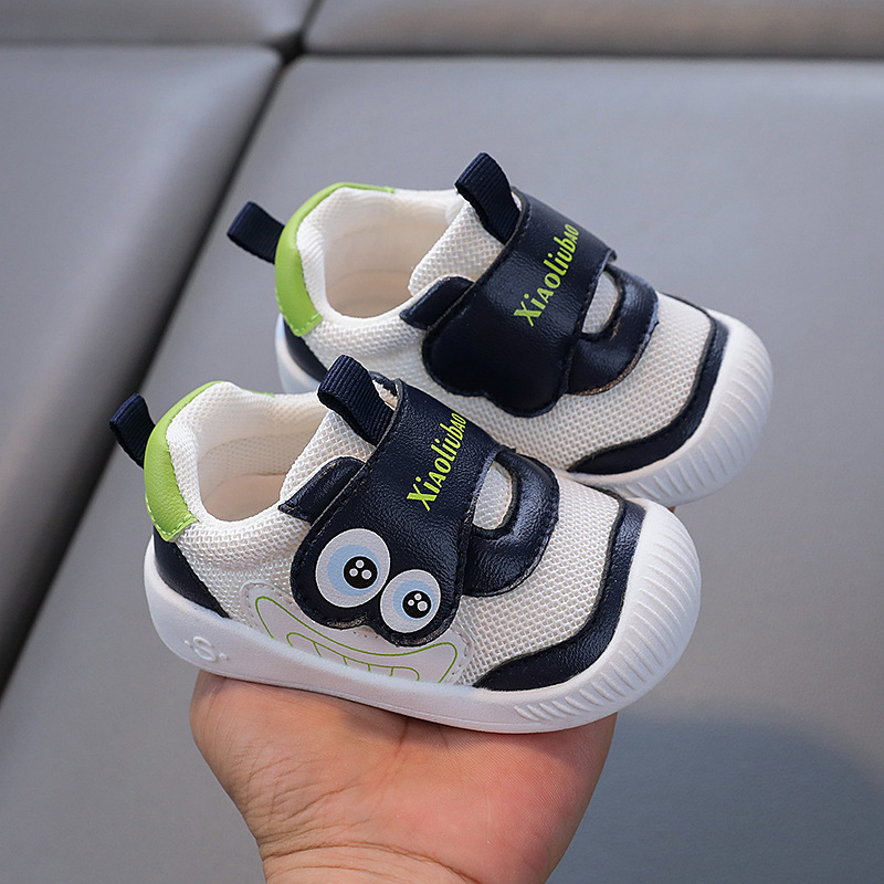 Zapatos para niños pequeños de primavera y otoño para niños, fondo suave para niños, transpirable para niñas, zapatos deportivos de malla para niños casuales antideslizantes