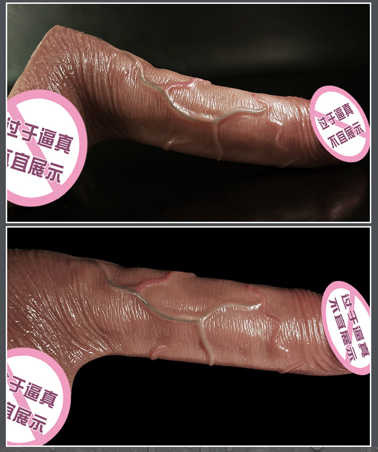 Liquid Silicone Realistic Dildo for Women, Soft Flesh-Like Adult Toy — detail image 30