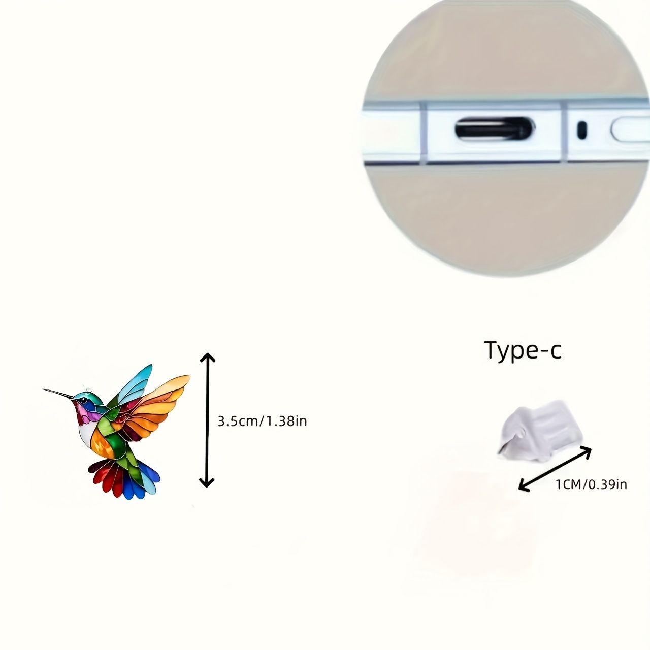 Nuevo tapón antipolvo para teléfono móvil acrílico de color plano acrílico transfronterizo