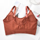 Seamless Japanese bear thread wrapped chest tube top beauty back anti-exposure adjustable shoulder strap wireless sports bra for women