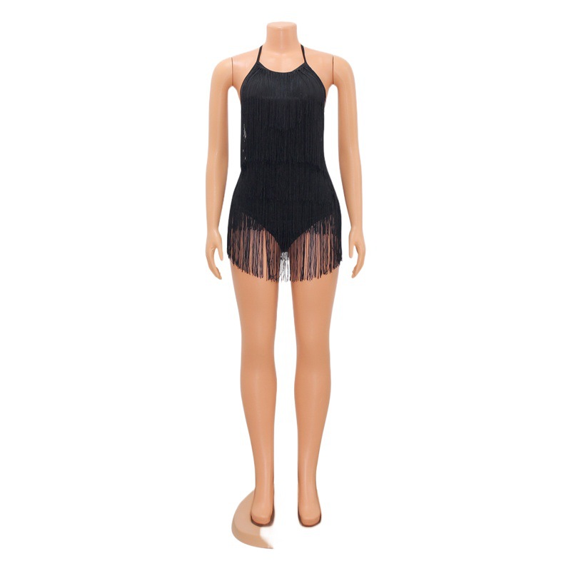 OS6796 verano transfronterizo Nuevo Amazon europeo y americano de moda sexy apretado borla correa del mono de las mujeres
