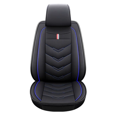 Seat Cushions, Full-Cover Seat Cushions, Nappa Seat cushion, seat cover - black-blue-front-row-single-seat