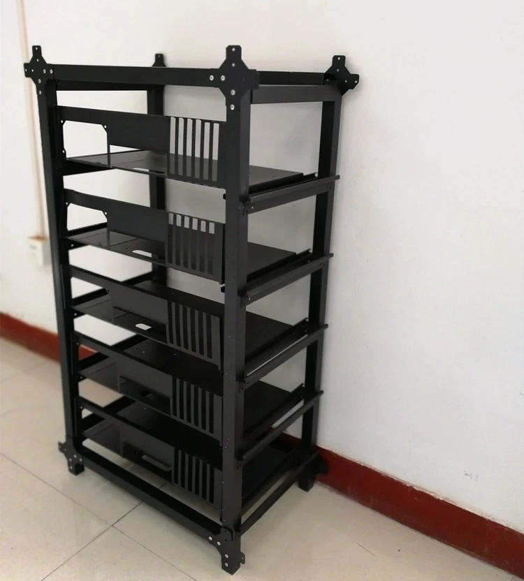 Open rack itx equipment dual-way chassis studio rack switching game room