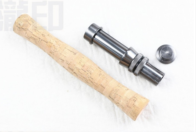 DIY hecho a mano carretera Yafei mosca varilla bolsa corcho mango más metal rueda asiento mango traje pesca varilla accesorios No. 1