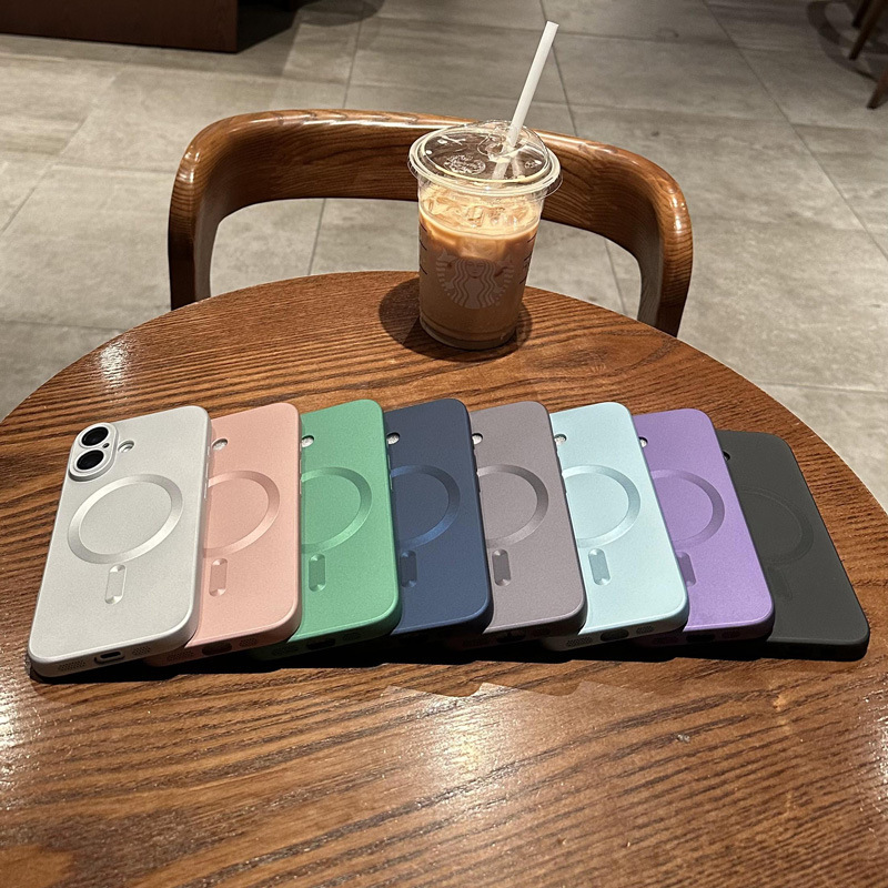 [High Quality] Magsafe Magnetic Wireless Charging Suitable for Apple 16 Mobile Phone Case New Model with Lens Film Iphone15Pro Protective Cover Apple 14 Male Iphone16Promax Female 13