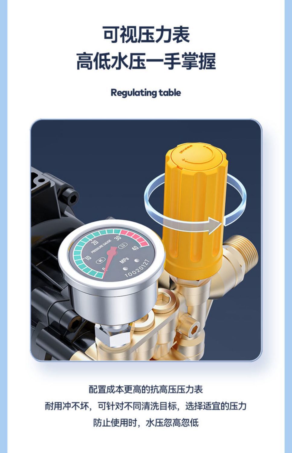Guide Car High-Pressure Water Pump for Home Use 220V High-Power Car Washing Water Gun for Vehicle Floor Cleaning