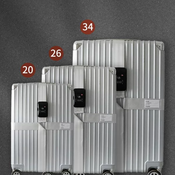 Suitcase Straps, Cross-Shaped Packing Straps, Lock Buckles to Fix Checked Travel Boxes, Durable Thickeneded Reinforced Straps