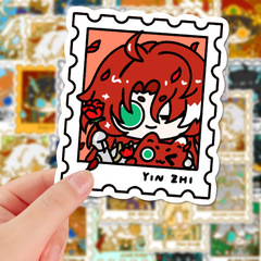 96 スターライル原神 Q バージョン小さなスタンプステッカー高価値シールステッカー漫画二次元ノートブック diy
