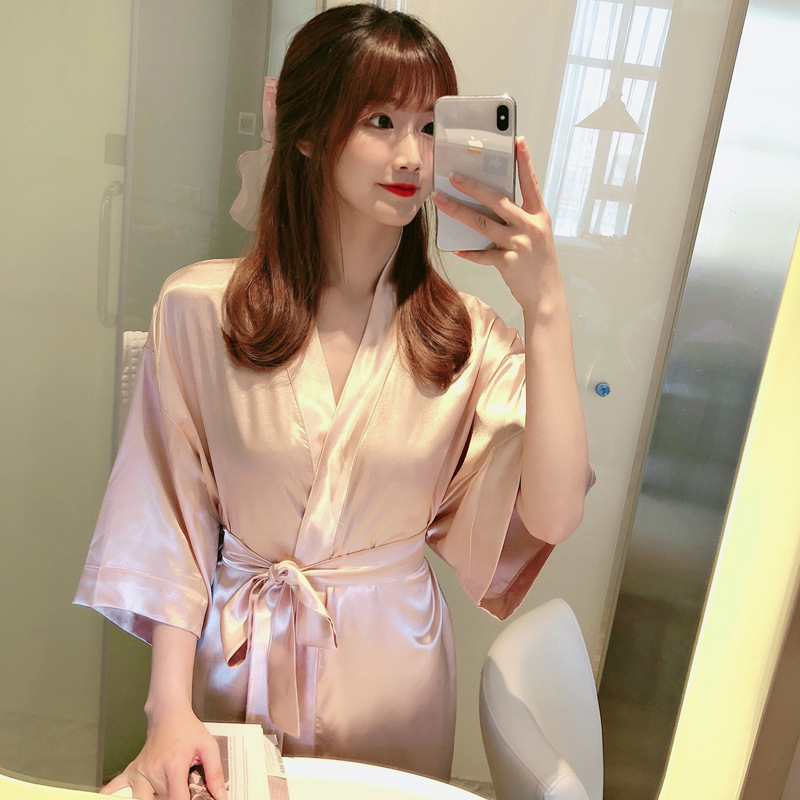 ✿x215 샴페인 컬러 파자마 로브 7부소매✦✿