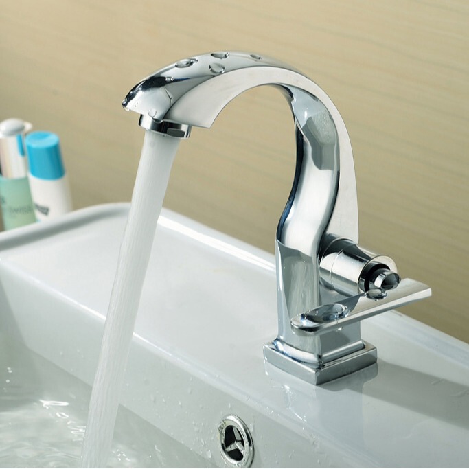 Single Cold Basin Faucet Bathroom Single Hole Bathroom Sink Faucet Countertop Basin Faucet Household