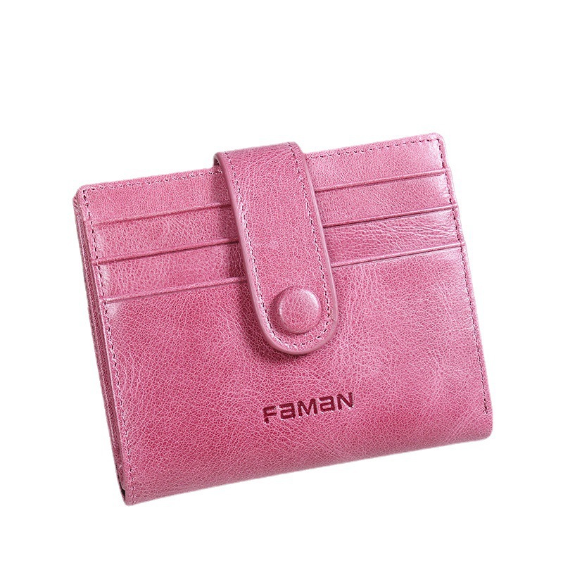 Tarjetero Cuero para mujer Funda para tarjeta de crédito Funda para tarjeta ultrafina de piel de vaca Funda para tarjeta de conducir Mini monedero para mujer
