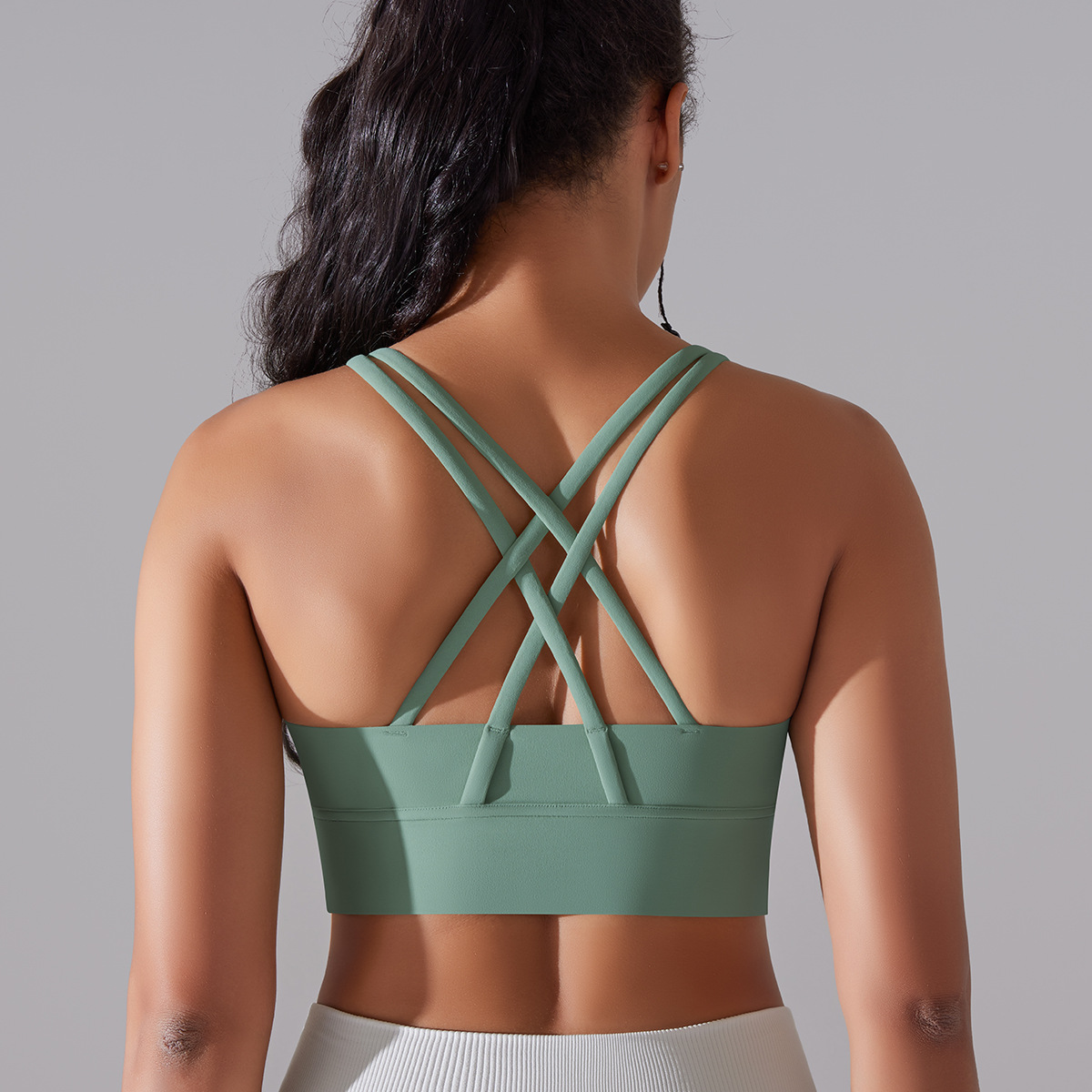 127g Weight Sleeveless Sleeve Length Nylon, Spandex Fabric Type Short Top Length Halter Crisscross Tank Tops Type Fitness, Yoga Occasion U Neck Neckline Solid Color Pattern Sports Style Sports Solid Color Nylon Spandex U Neck Active Tops Halter Crisscross Tank 34