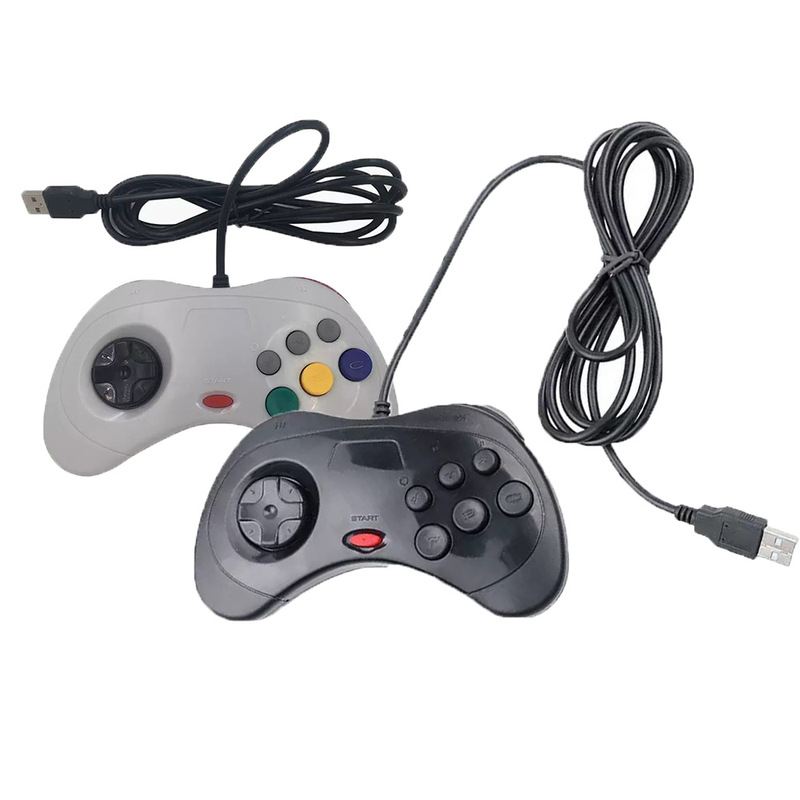 Sega Saturn USB Game Controller Computer Arcade Notebook King of Fighters Three Kingdoms Pc Controller Manufacturer Ready Stock