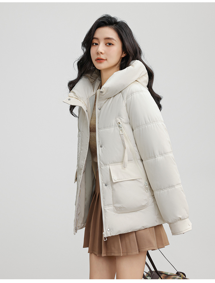 Russian new winer plus size for women's casual warmh, hickened and enlarged pocke hooded coon wholesale Down_voghion.com