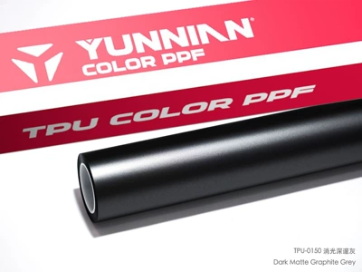 Auto Color Change Film: available for both wet and dry application - tpu-matte-deep-gray-dry-and-wet-application-15215m