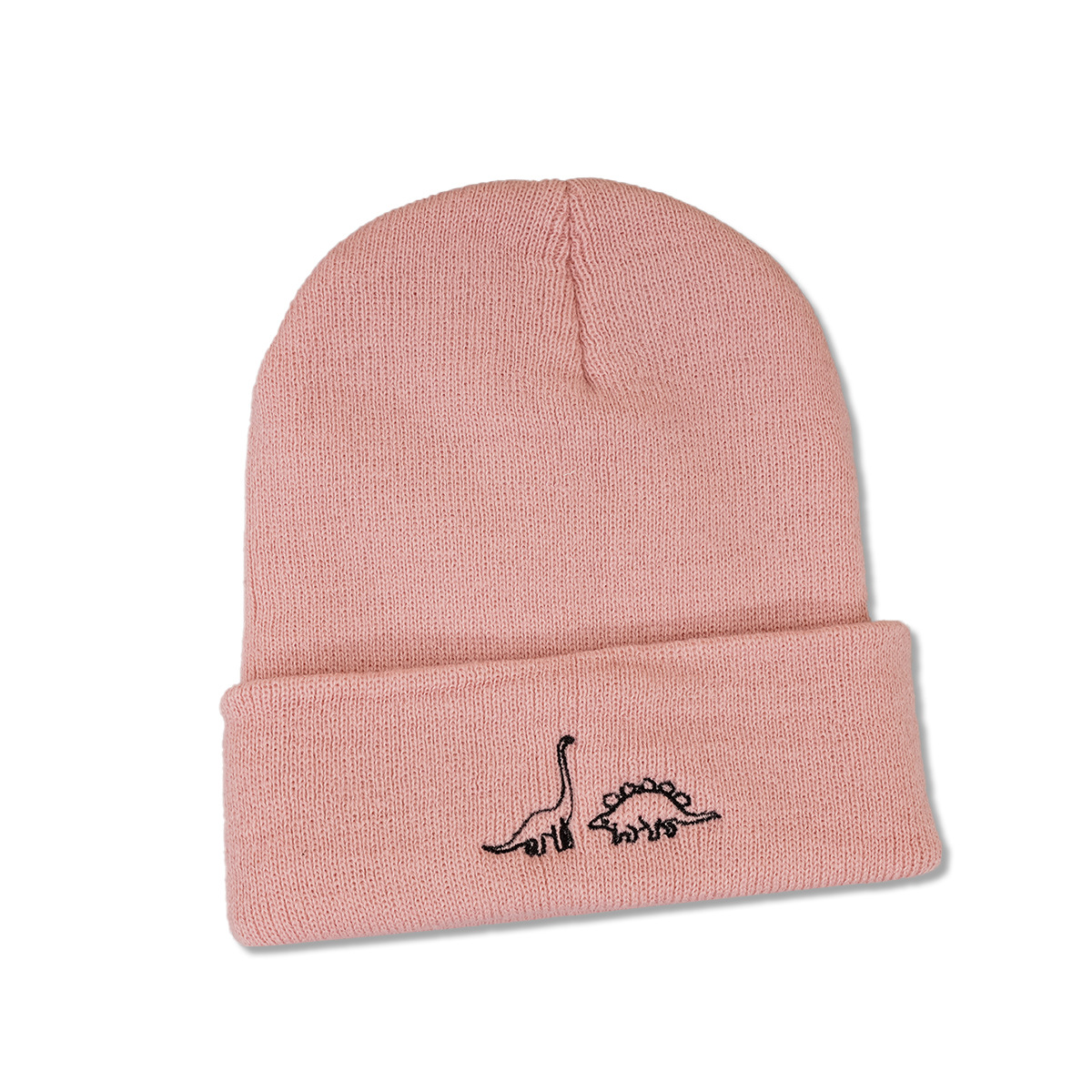 Woolen Hat Autumn And Winter New Wild Fashion Warmth Japanese Cute Two Dinosaur Knitted Hat Korean Trend display picture 5