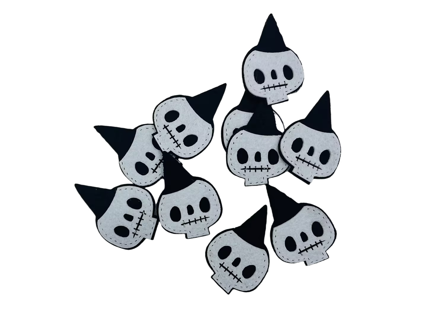 Black and white skull