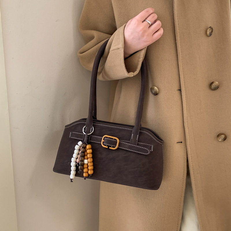 Retro Shoulder Bag For Women, Elegant Underarm Handheld Shell_voghion.com