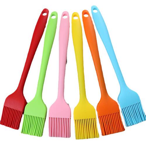 Thickened 41g Small One-Piece Silicone Pancake Brush Kitchen Griddle Brush High-Temperature Resistant Baking Tool BBQ Brush