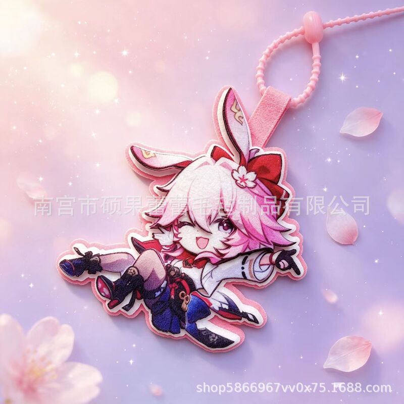 New Railway Star Dome Crimson Sakura Butterfly Non-woven Fabric Pendant Anime Merchandise School Bag Decoration In Stock Wholesale