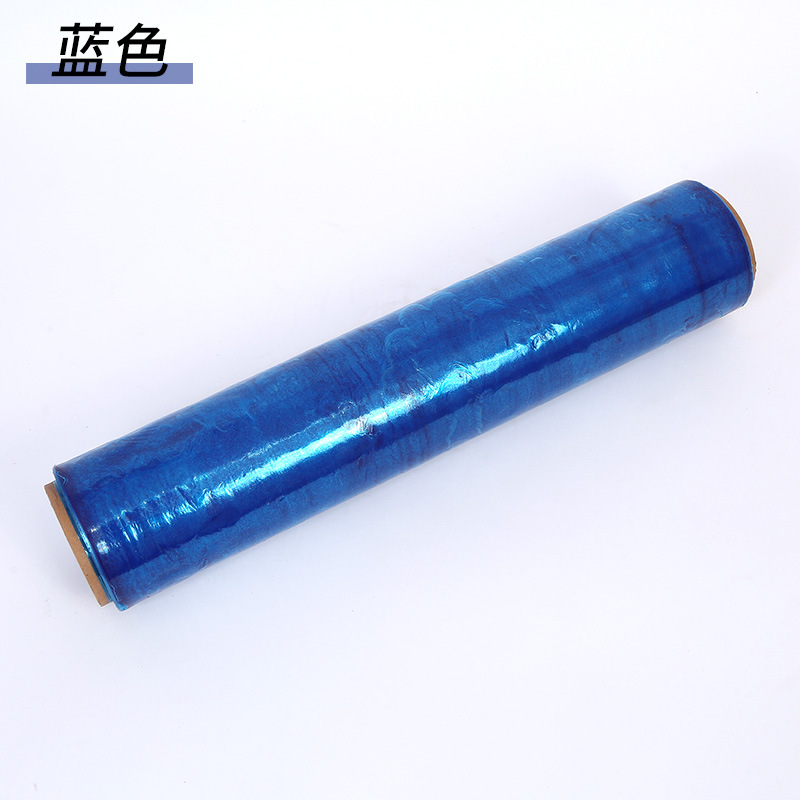 Película estirable de color personalizada PE multicolor industrial rollo grande envoltura de plástico película estirable de película plástica empaquetada