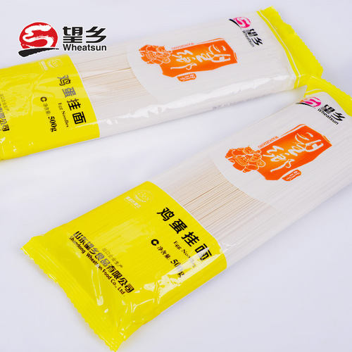 Wangxiang Noodles 500g Egg Noodles, Non-fried Instant Quick-Eat Dragon Hair Fine Noodles for Breakfast and Hot Pot