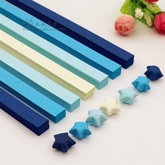 5ZV7 Buy Two Get One Free 27 Color Solid Color Star Paper Folding Strips Fold Lucky Stars Fold Star Paper Star Bottle Handmade Paper