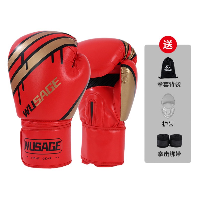 Guantes de Boxeo Transfronterizos, Sanda, Muay Thai para Adultos, Combate, Entrenamiento Infantil, Guantes para Saco de Boxeo, Tendencia en Deportes de Combate