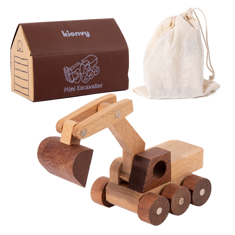 Ingeniería de rompecabezas de madera tridimensional transfronteriza carro avión para construir bloques de madera sólida para niños y niñas juguetes de puzzle regalo image 10