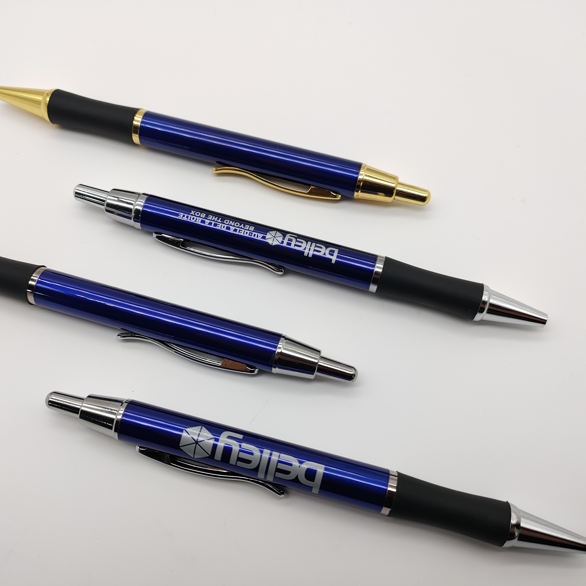 按动金属圆珠笔批发可激光雕刻印刷LOGO优质商务礼品金属笔