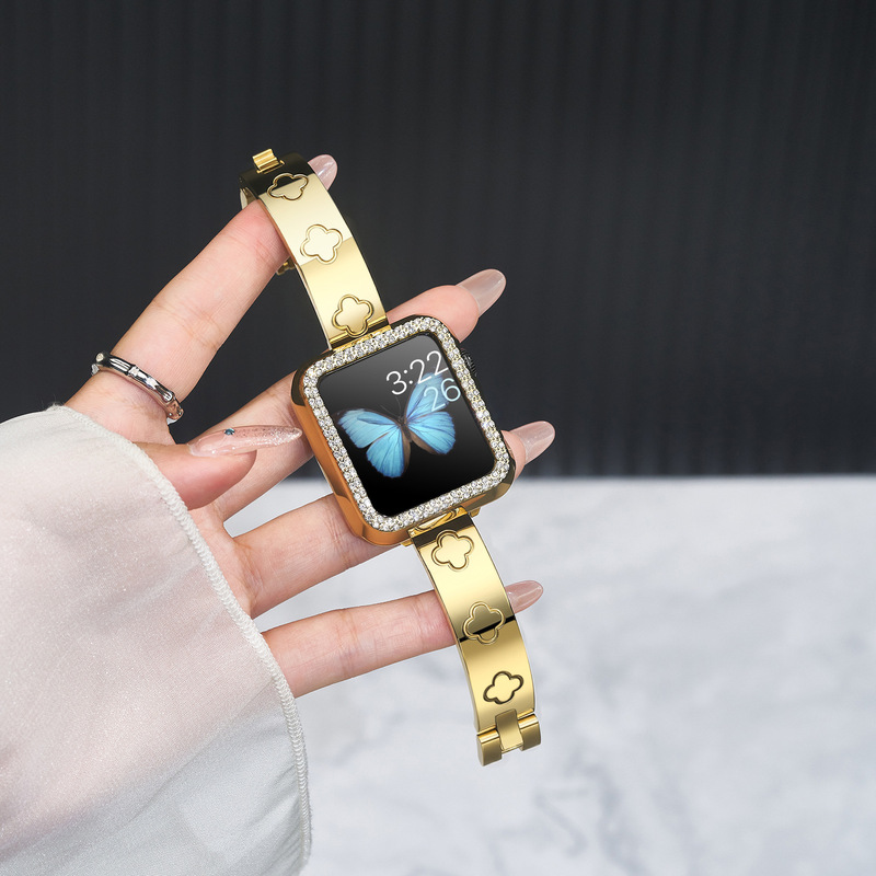 Suitable for Apple Smart Watch Apple Watch Rose Gold Strap S10S9 Women's Apple Watch Strap