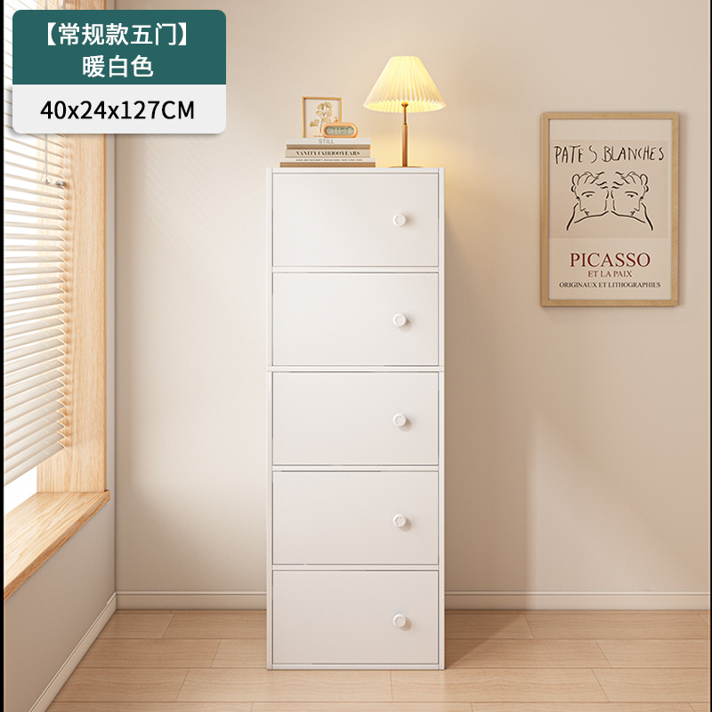 Estante de libros estante de piso sala de estar armario de libros armario de almacenamiento integrado contra la pared almacenamiento doméstico con puerta armario de exhibición a prueba de polvo