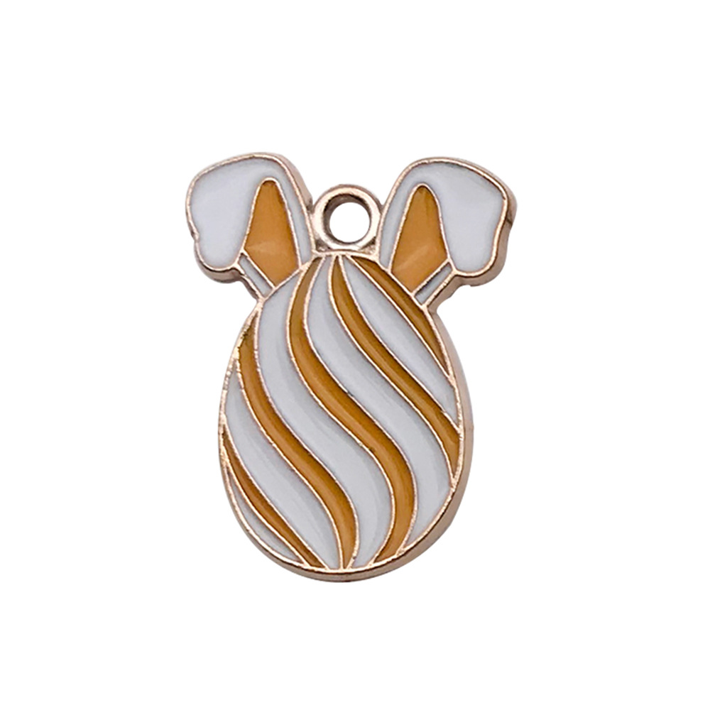 Conejo de huevo de Pascua transfronterizo Acción de gracias hoja de arce calabaza accesorios de bricolaje creativo llavero colgante pequeño