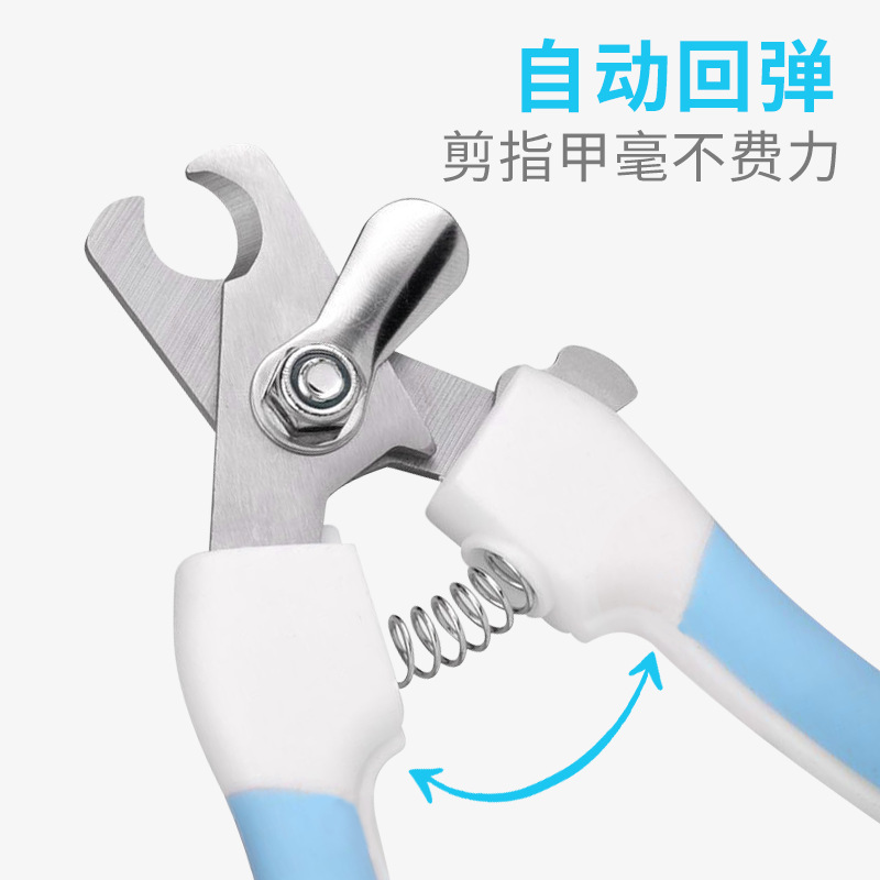 En stock al por mayor Taotao gancho para mascotas cómodo cortaúñas para mascotas con archivo de plástico perro cortaúñas tamaño pequeño