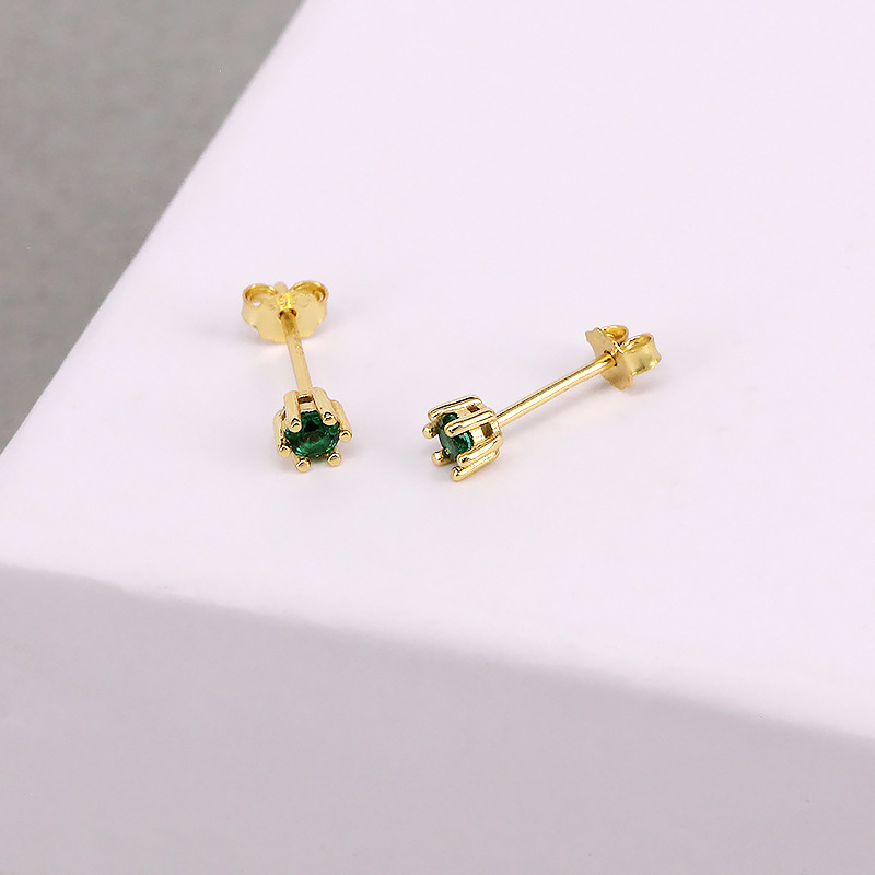 Title 4, Kolczyki koła ze srebra próby 925 z krzyżem, pe...