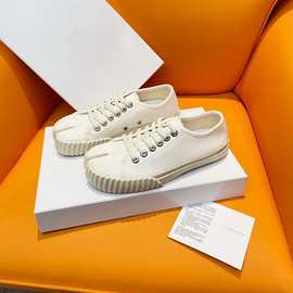 布鞋分趾鞋2024休闲帆布经典小众潮牌平底阿甘复古运动鞋德训鞋