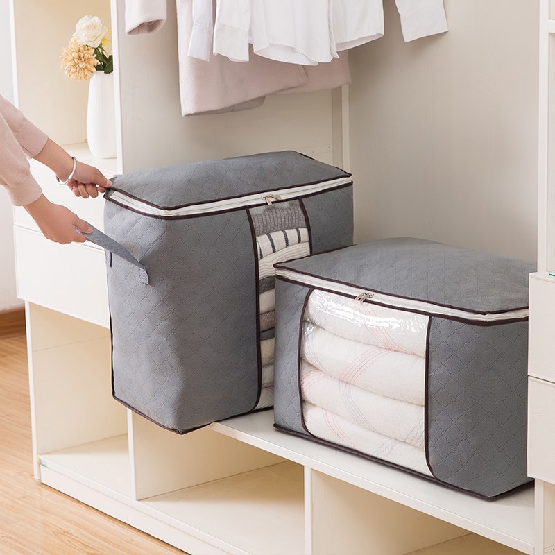 Quilt storage bag, non-woven fabric clothing sorting bag, moisture-proof storage box, moving packing bag, wardrobe, cotton quilt storage bag