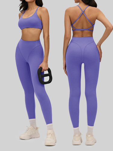 Cross-border European and American naked yoga bra for women with removable breast pads, cross-beautiful back sports bra, outer wear fitness tops