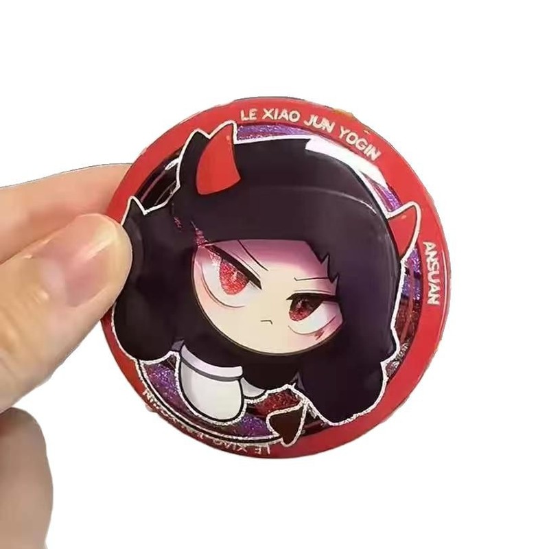 アニメエッグマンパーティー周辺機器 Guzi Le Xiaojun がいたずら者を発見 スタンドアロンバッジ アクリル缶バッジ|undefined