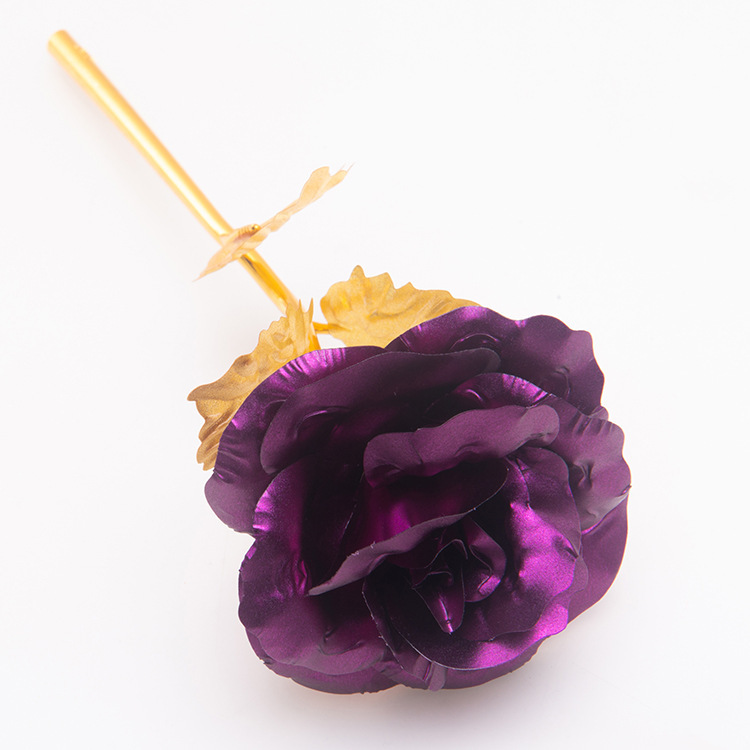 Colorful 24K Gold Foil Rose