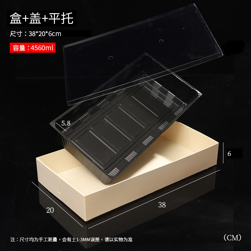 Caja de comidas desechable multi-tamaño de grado alimenticio para llevar caja de embalaje comercial de madera para acampar comida sushi degradable