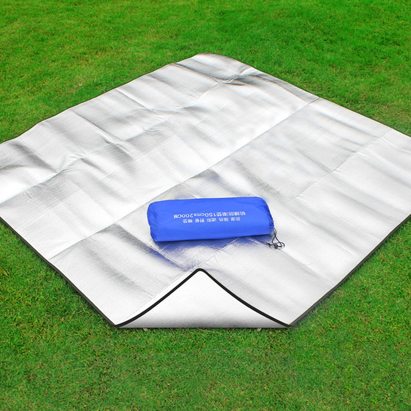공장 현장 야외 캠핑 양면 알루미늄 필름 방습 매트 크롤링 매트 피크닉 매트 두꺼운 방수 텐트 바닥 매트
