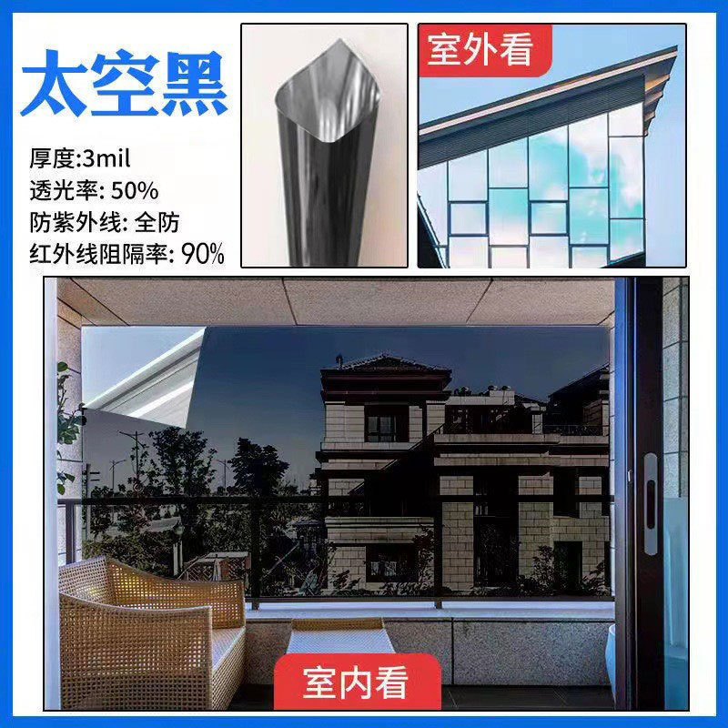 卸売りガラス断熱膜窓日焼け止め遮光単方向透視オフィス覗き見防止単方向ナノ断熱膜|undefined