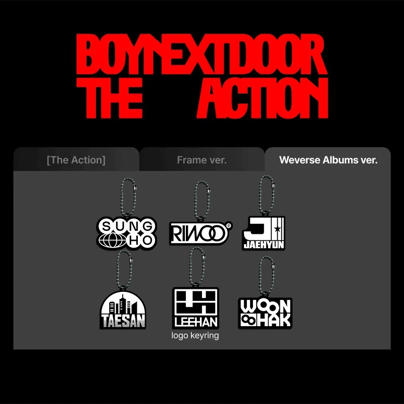 BOYNEXTDOOR пятый мини-альбом "The Action" официальный именной бейдж, акриловый подвес