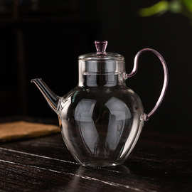 耐高温玻璃过滤泡茶壶养生壶苹果壶花茶壶茶具套装冲茶器