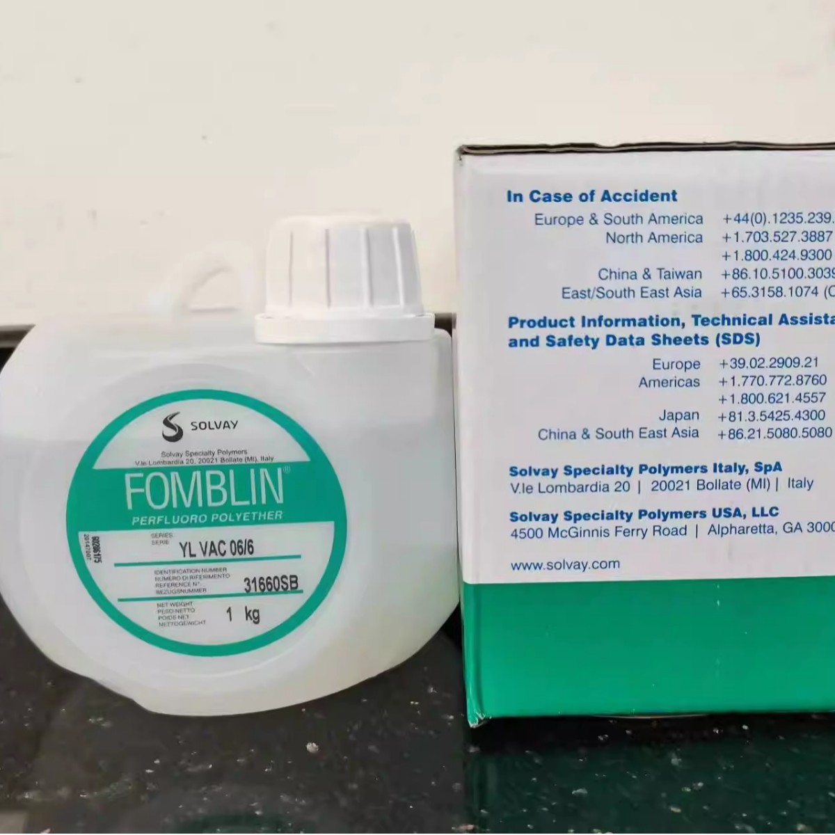 苏威全聚醚真空泵油 FOMBLIN YL VAC 06/6 氟油适用电子航空行业