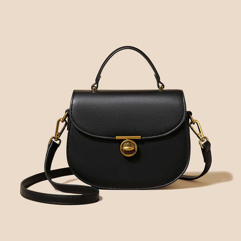 Crossbody Bag Fashion Retro French Saddle Bag Luxury Minimalist Women's Handbag Versatile Commuter Shoulder Bag - Thumbnail 6