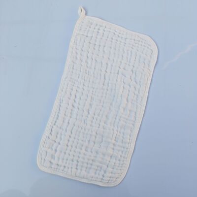 新疆棉六层棉纱布起皱高温水洗长方形方巾擦脸擦手清洁毛巾